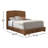 Arleen Banana Leaf California King Panel Bed Amber-32961116