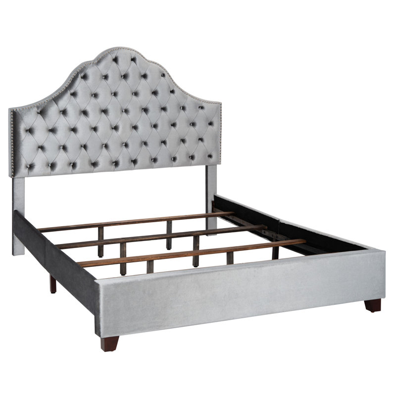Arlana Upholstered Standard Bed, Full, Gray