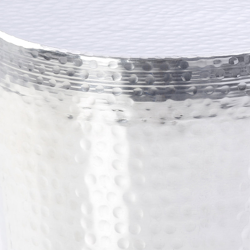 Shiny Drum End Table