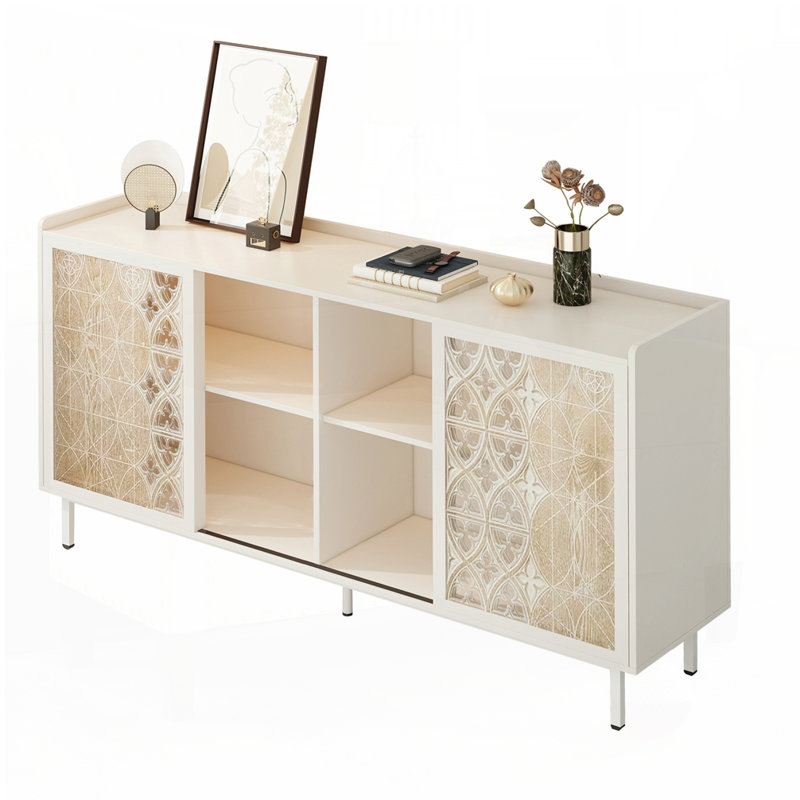 Armoire en bois massif Sicotas Mid Century