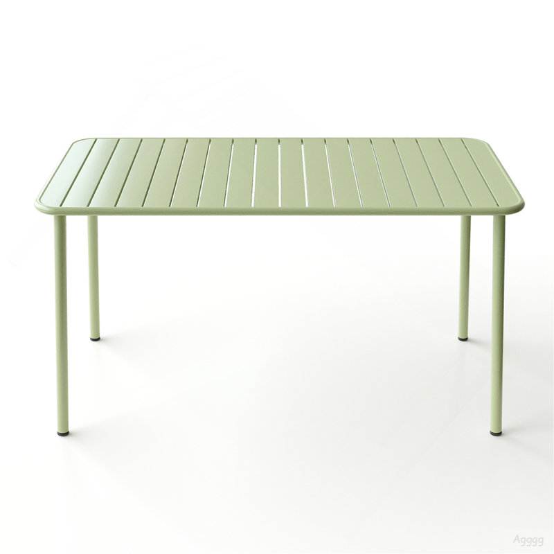 Table de salle à manger Sella, Vert givré