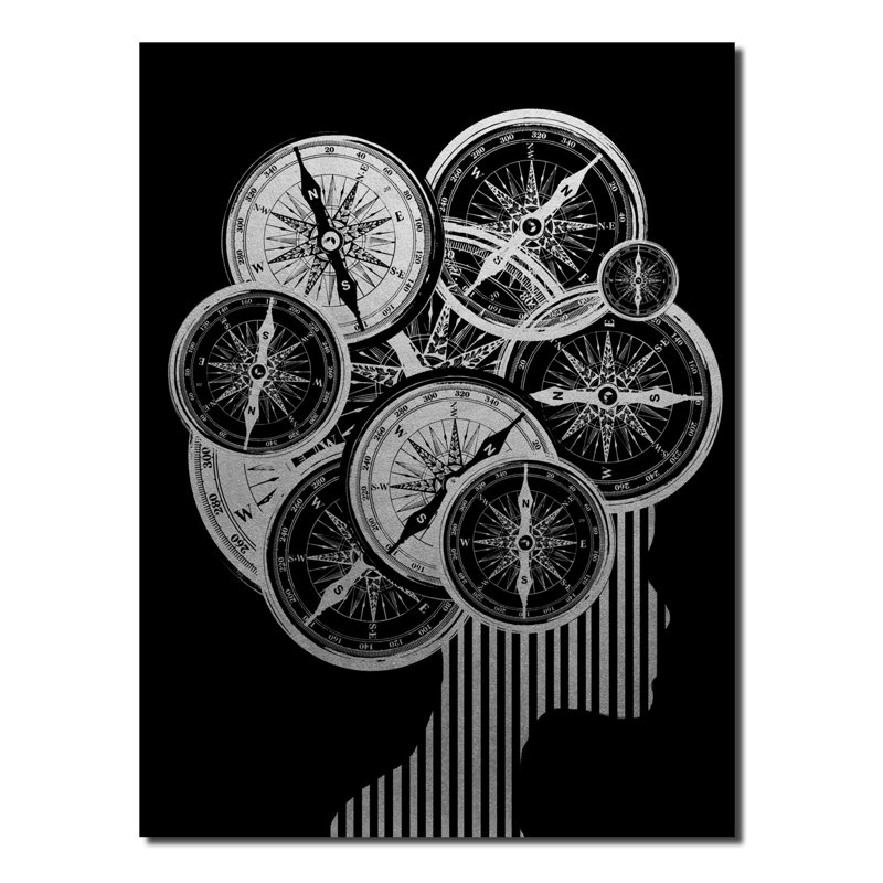 Gilt Mod XVI - Graphic Art, 16" H x 12" W x 1" D