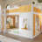 Jonathan Wooden Bunk Bed with Storage Shelves, Window & 2 Doors-120886385