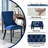 4-Piece Rectangle Dining Set-1966125804-1966125803