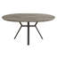 Table de salle à manger ronde 43,2 "à 59,1", table de cuisine Mid-Century ronde pour 4 à 6 personnes, table basse de loisirs moderne-91434510