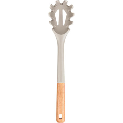 Silicone Pasta Fork, Kitchen Heat Resistant Noodle Spoon Server, BPA Free Spaghetti Strainer,12.8 Inch 