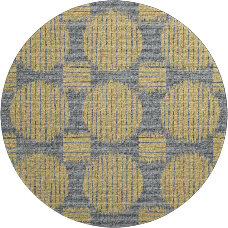 Premium Machine Washable Vivijana AMF119 Yellow