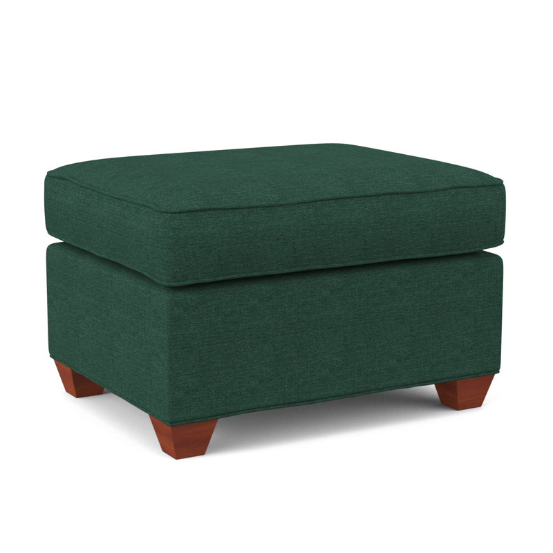 Avery 27" Wide Rectangle Standard Ottoman, BM Cherry, Antic Jade