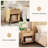 19.7"W 1-Drawer Wood Nightstand （Set Of 2）