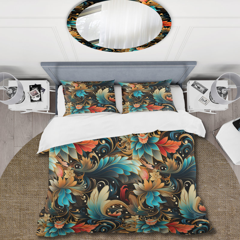 Ensemble de housse de couette en microfibre Futuristic Fusion, Housse de couette pour très grand lit et 2 très