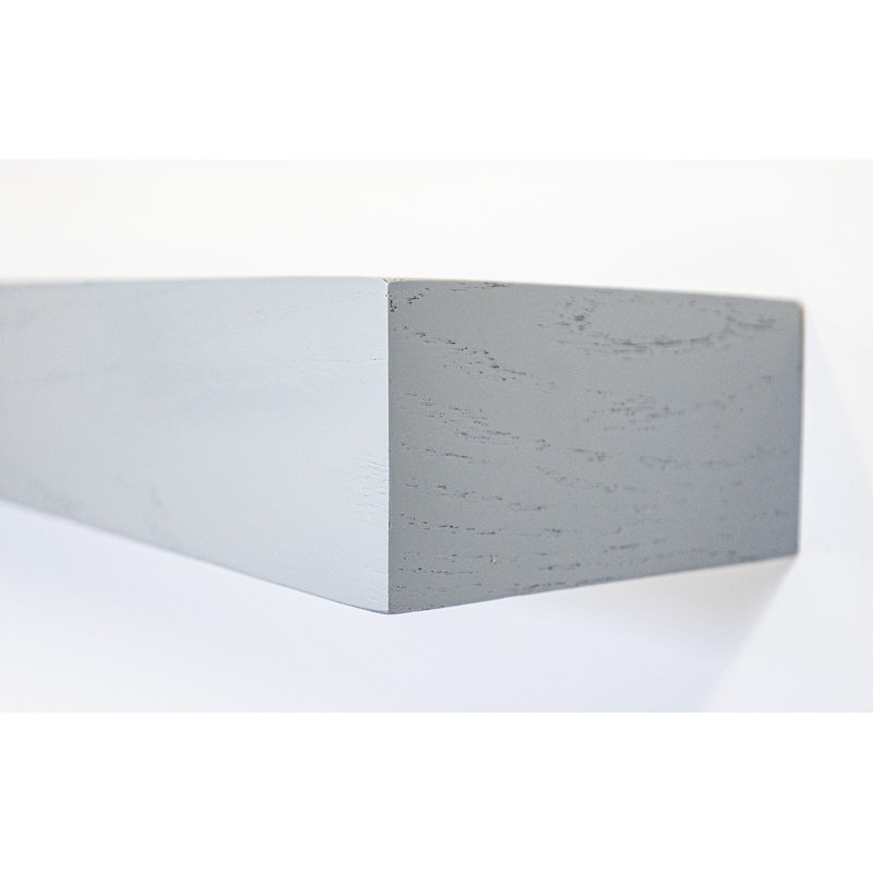 Krystallynn Oak Floating Shelf, Gray, 6" H x 21" W x 7" D