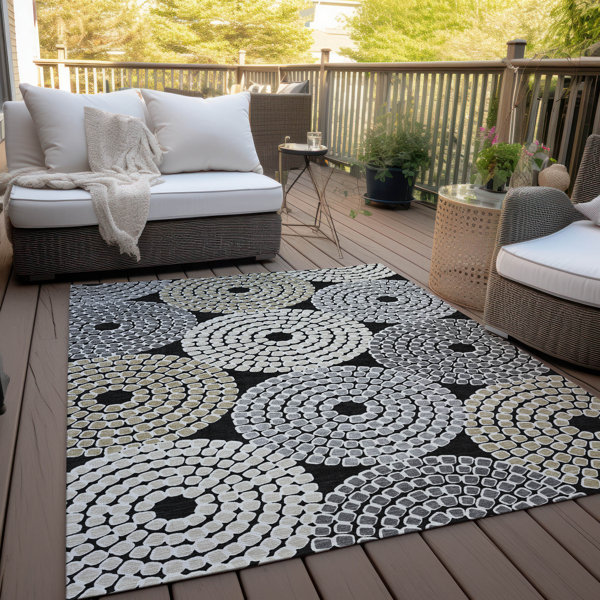 Wayfair Geometric Outdoor Rugs Langley Street Malek Geometric Rug | Wayfair