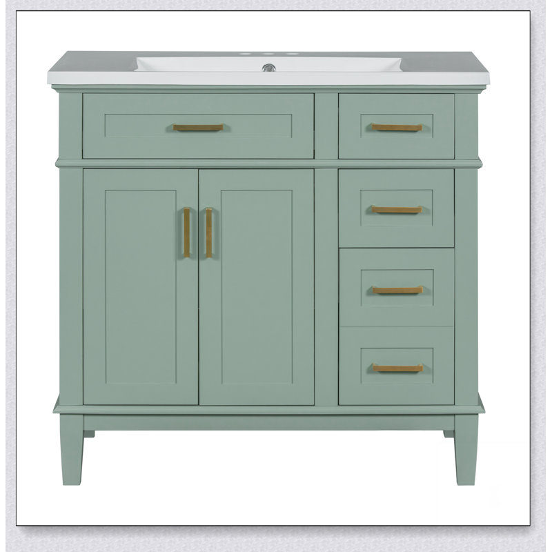 Meuble-lavabo 36 po avec lavabo en résine