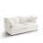 2 - Piece Upholstered Modular Plush Beige Chenille Cloud Sofa – Oversized Cushion Lounge Sofa-116826373