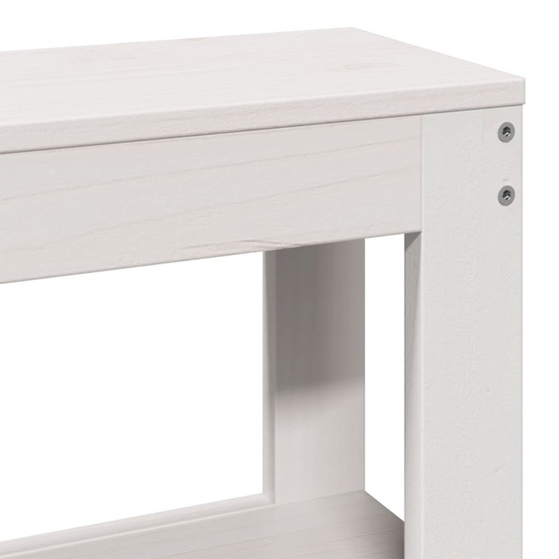 Courtois 80cm Solid Wood Headboard, 82cm x 96cm W x 19cm D, White