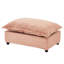 Chaise rose et mobile, matériau en chenille douce, conception de soutien ergonomique, tissu facile à assembler, assemblage-1288199755