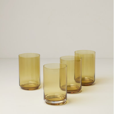 Tuscany Stackable Coolers, Set of 4, Amber