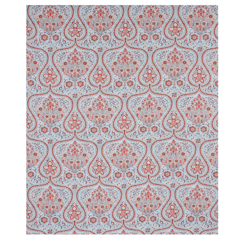 Paisley Court Fabric, Rose
