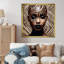 Portrait d'une beauté africaine exquise sur toile-48229665-48229670