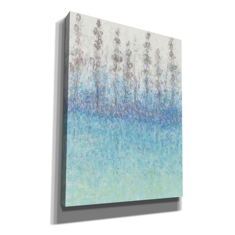 «Cypress Border II» par Tim O'toole, art mural sur toile, H 16 po x l 12 po x P 0,75 po