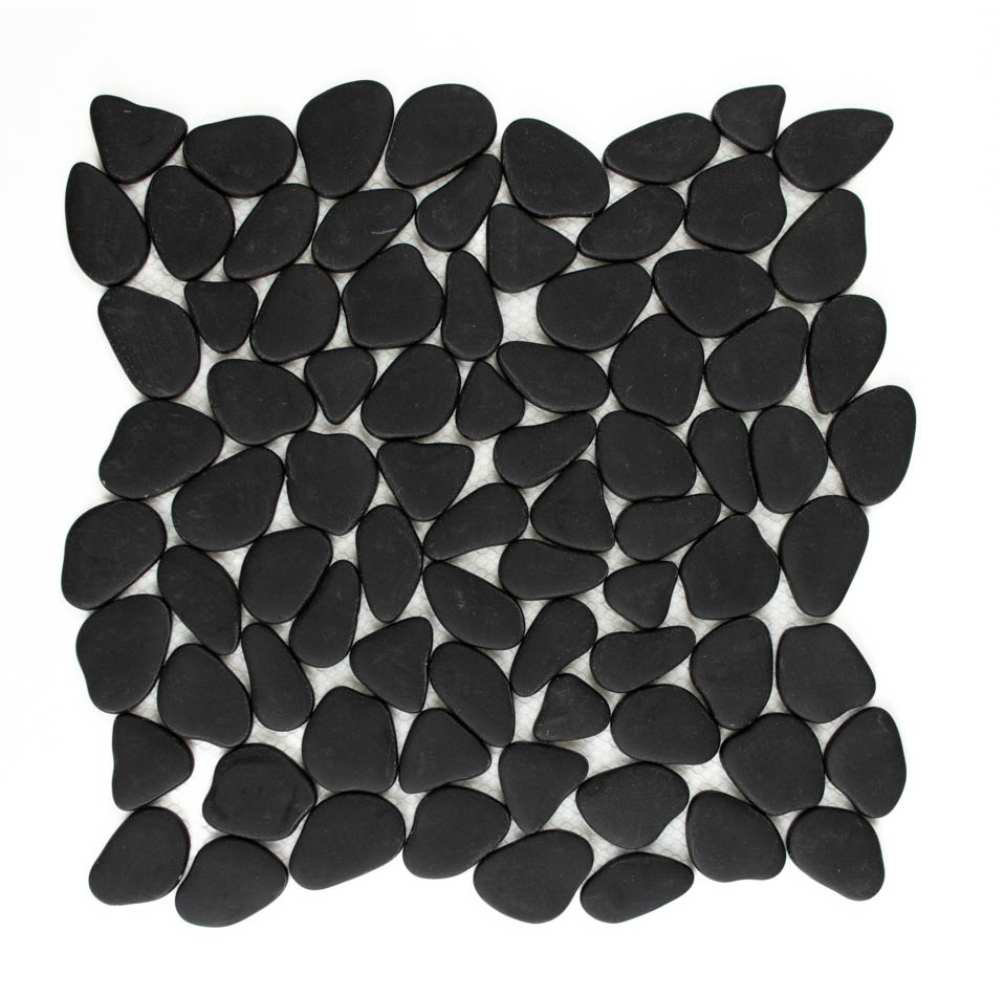 Huron 12" x 12" Glass Pebbles Mosaic Wall and Floor Tile The Tile Life 