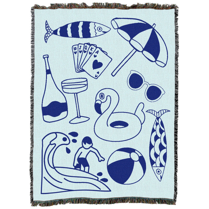 Jeté en coton Pure Country Weavers Beach Life, L 72 po x l 54 po