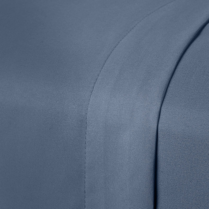 Drap plat en microfibre , Drap plat grand, Bleu marine