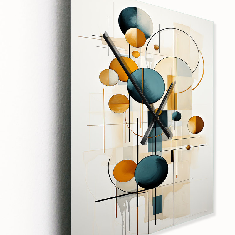 Horloge murale géométrique moderne Sweet Serenity, H 28 po x l 12 po x P 1 po