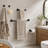 5 Piece Wall-Mounted Bathroom Hardware Set with Concealed Mounting