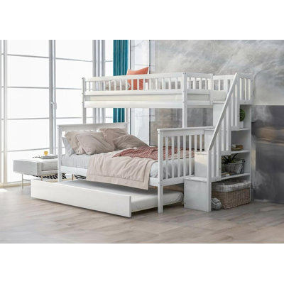 Jamaury Kids Twin Over Full Bunk Bed with Trundle