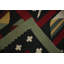 Tapis kilim à motif géométrique tribal 12 x 15
