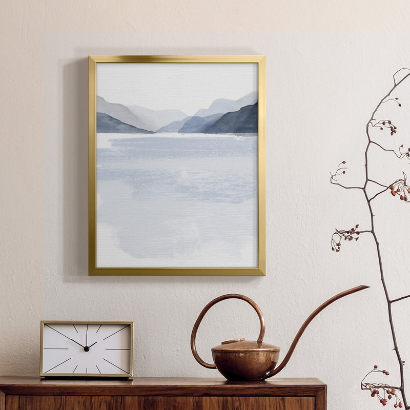 Glacial Lake II - toile encadrée de qualité supérieure - prête à être accrochée