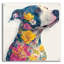  «Floral Pitbull» par Ann Klee, art mural en verre acrylique, 36 po x 36 po-1893056101