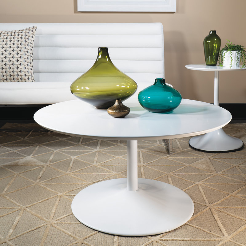 Ensemble de tables basses 2 pièces Mielke, Blanc