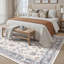 Tapis bleu / blanc Luke-498073791