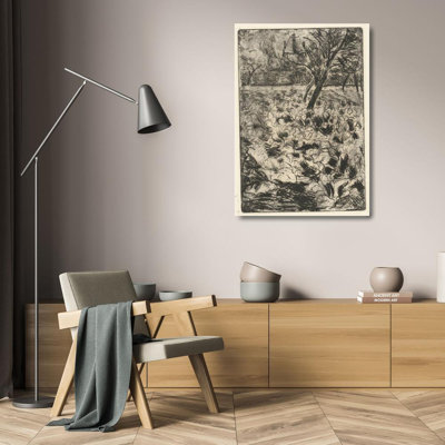 "The Knollenveld" by  Camille Pissarro - Gallery Wrap Canvas Wall Art