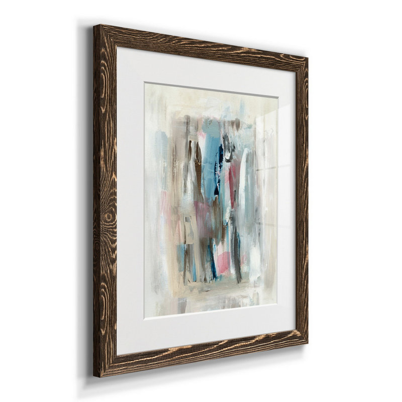 Été délavé - reproduction d'art, H 20 po x l 17 po x P 1,5 po, Papier, cadre noyer, Blanc
