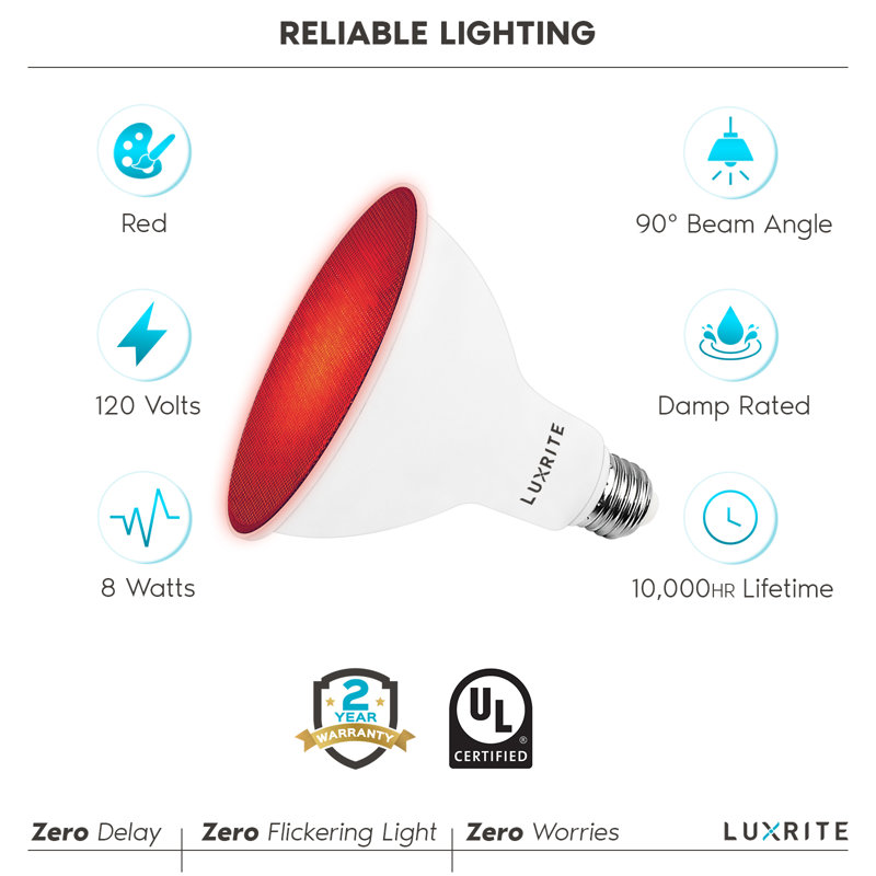 Red LED PAR38 Decorative Flood Light Bulb