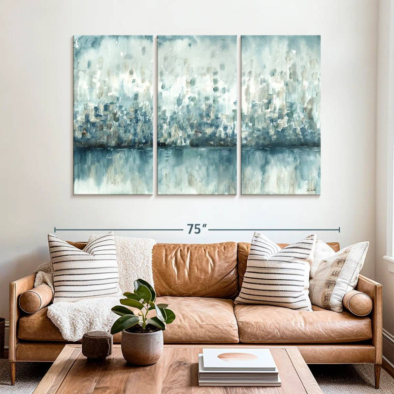Avery Lakeside Abstract, 42" H x 65" W