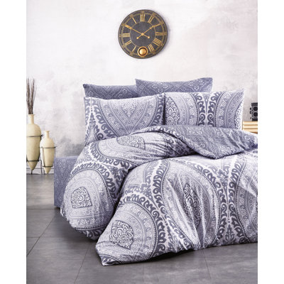 Ensemble de housse de couette 100% coton Serna