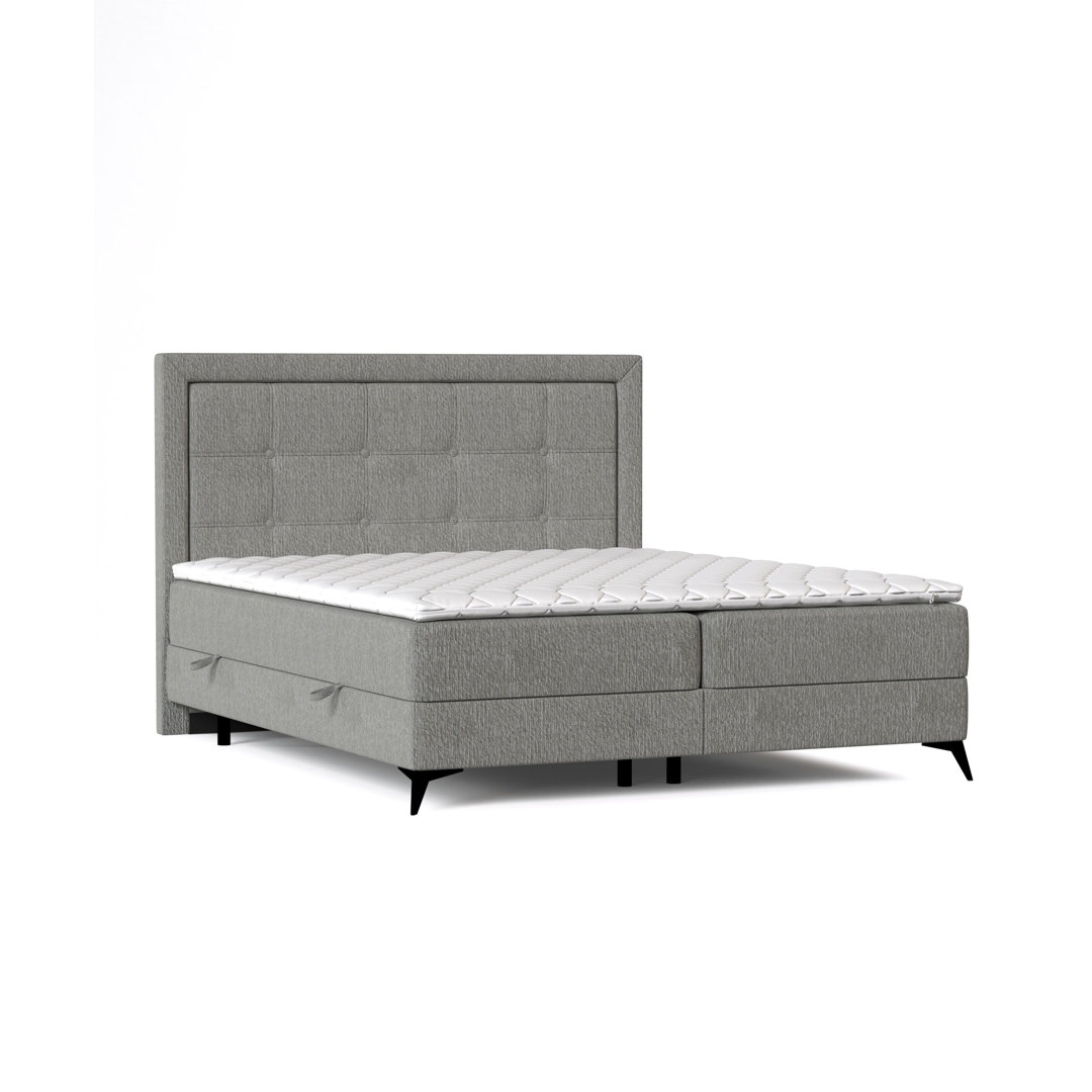 Boxspringbett mit Topper und Bettkasten