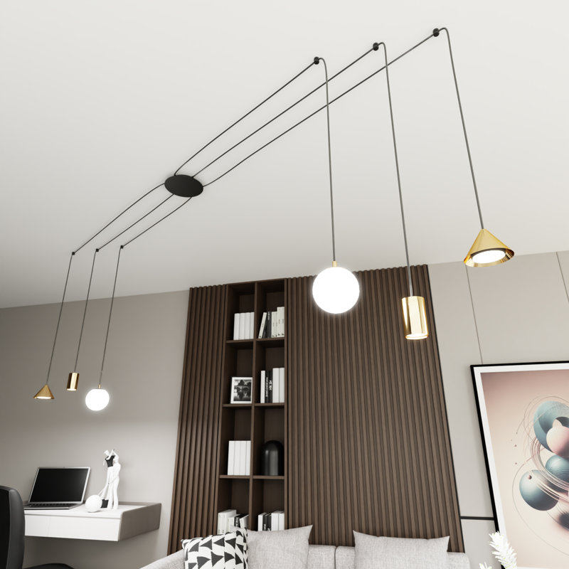 Abbylynn 6 - Light Pendant, Gold