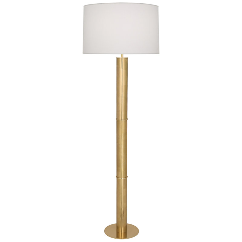 Lampe sur pied en laiton antique, Bronze