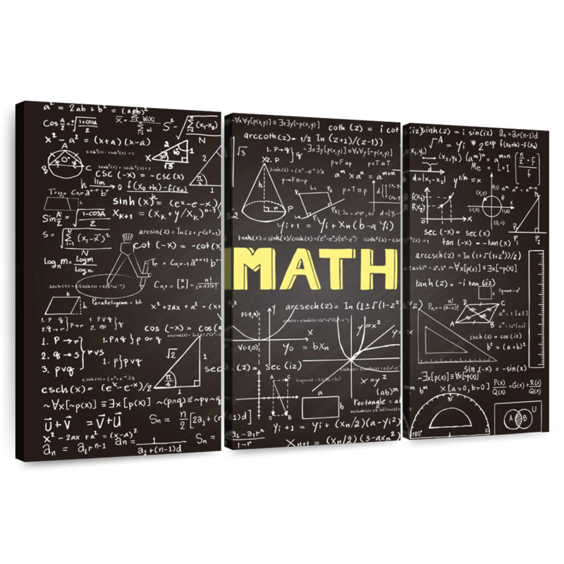 Keiri Math Chalkboard, 48" H x 74" W