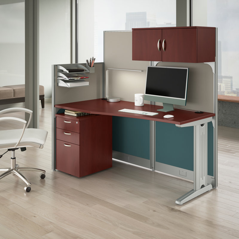 Bureau en une heure avec rangement, Cerisier hansen