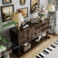 Console en bois massif noyer
