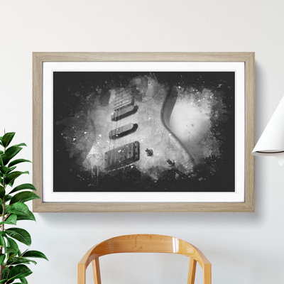 Electric Guitar Vol.2 Paint Splash - Picture Frame Graphic Art