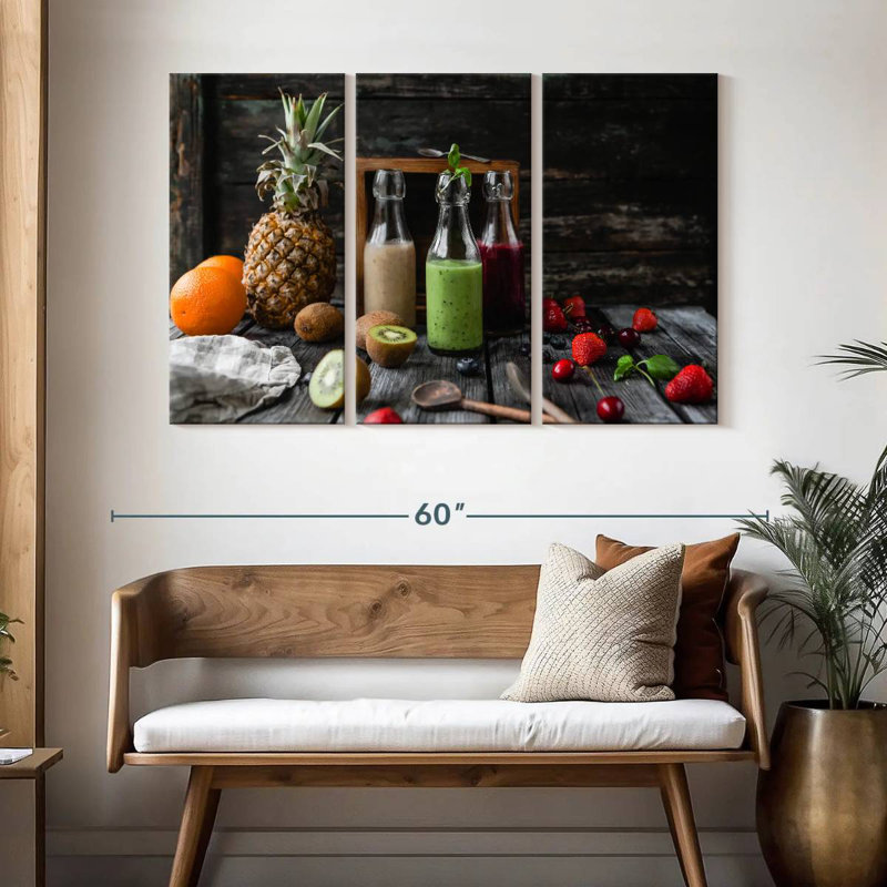 Yarlin Organic Fruit Smoothies, 32" H x 50" W