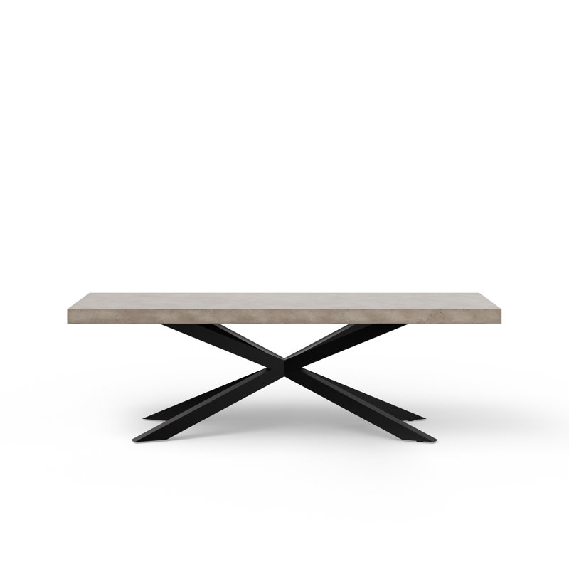 Metal Base Dining Table