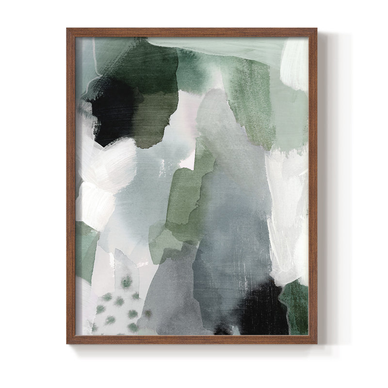 Turquoise Waters I Framed Print - Solid Wood, Brown, 20" H x 16" W